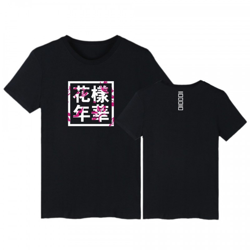 BTS T-Shirt LOGO Young Forever Sakura