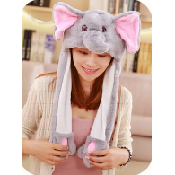 CHAPEAU KAWAII "OREILLES DE DANSE" ELEPHANT