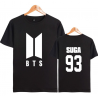 BTS T-SHIRT NEW LOGO BLANC - SUGA 93